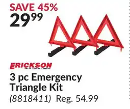 Princess Auto 3 pc Emergency Triangle Kit offer