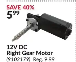 Princess Auto 12V DC Right Gear Motor offer