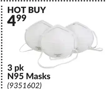 Princess Auto 3 pk N95 Masks offer