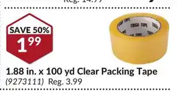 Princess Auto in. x 100 yd Clear Packing Tape offer