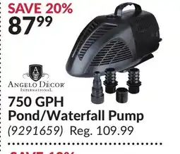 Princess Auto 750 GPH Pond/Waterfall Pump offer
