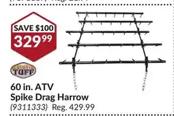 Princess Auto 60 in. ATV Spike Drag Harrow offer