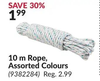 Princess Auto 10 m Rope Assorted Colours offer