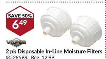 Princess Auto 2 pk Disposable In-Line Moisture Filters offer