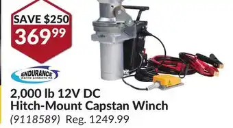 Princess Auto 12V DC Hitch-Mount Capstan Winch offer