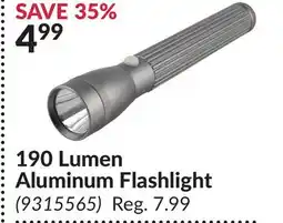 Princess Auto 190 Lumen Aluminum Flashlight offer
