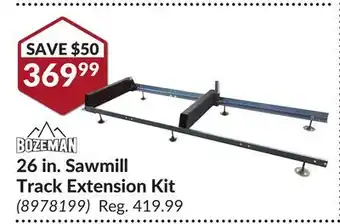 Princess Auto 26 in. Sawmill Track Extension Kit offer