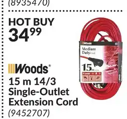 Princess Auto 15 14/3 Single-Outlet Extension Cord offer