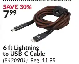 Princess Auto 6 ft Lightning to USB-C Cable offer