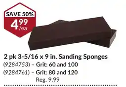 Princess Auto 2 pk 3-5/16 x 9 in. Sanding Sponges offer