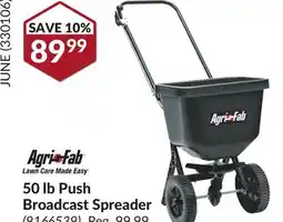 Princess Auto 50 lb Push Broadcast Spreader offer