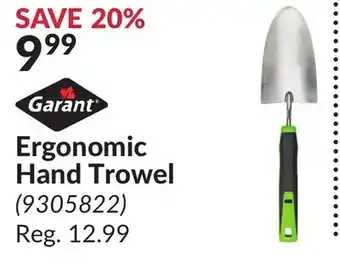Princess Auto Ergonomic Hand Trowel offer