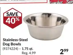 Princess Auto Stainless-Steel Dog Bowls offer