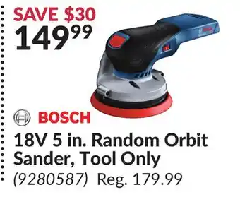Princess Auto 18V 5 in. Random Orbit Sander, Tool Only offer
