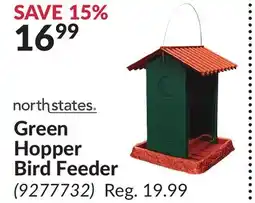 Princess Auto Green Hopper Bird Feeder offer