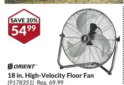 Princess Auto 18 in. High-Velocity Floor Fan offer