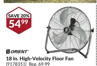 Princess Auto 18 in. High-Velocity Floor Fan offer