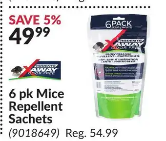 Princess Auto 6 pk Mice Repellent Sachets offer