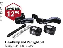 Princess Auto Headlamp and Penlight Set offer