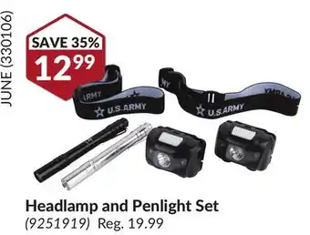 Princess Auto Headlamp and Penlight Set offer