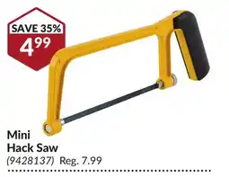 Princess Auto Mini Hack Saw offer