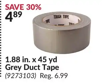 Princess Auto 1.88 in. x 45 yd Grey Duct Tape offer
