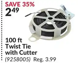 Princess Auto 100 ft Twist Tie with Cutter offer