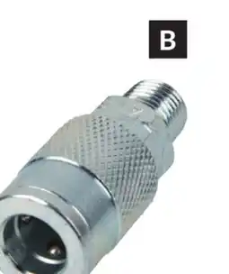 Princess Auto Zinc Couplers 1/4 in. MNPT offer