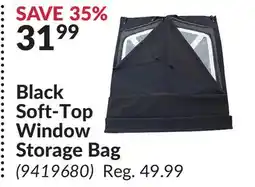 Princess Auto Black Soft-Top Window Storage Bag offer