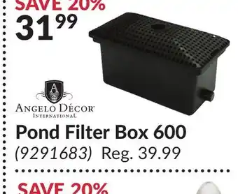 Princess Auto Pond Filter Box 600 offer