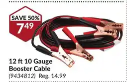 Princess Auto 12 ft 10 Gauge Booster Cable offer