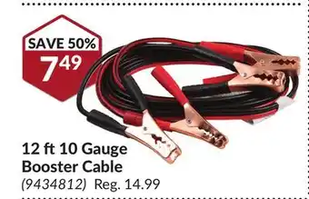 Princess Auto 12 ft 10 Gauge Booster Cable offer