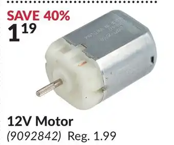 Princess Auto 12V Motor offer