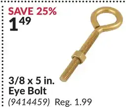Princess Auto 3/8 x 5 in. Eye Bolt offer