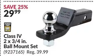 Princess Auto POWERFIST Class lV 2 x 3/4 in. Ball Mount Set offer