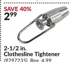 Princess Auto 2-1/2 in. Clothesline Tightener offer