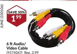 Princess Auto 6 ft Audio/Video Cable offer