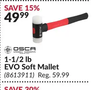Princess Auto 1-/2 lb EVO Soft Mallet offer