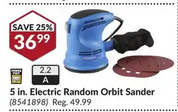 Princess Auto 5 in. Electric Random Orbit Sander offer