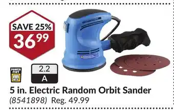 Princess Auto 5 in. Electric Random Orbit Sander offer
