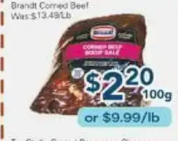 Oceans Fresh Food Market Brandt Corned Beef offer