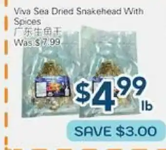 Oceans Fresh Food Market Viva Sea Dried Snakehead With Spices offer