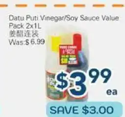 Oceans Fresh Food Market Datu Puti Vinegar/Soy Sauce Value Pack offer