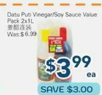 Oceans Fresh Food Market Datu Puti Vinegar/Soy Sauce Value Pack offer