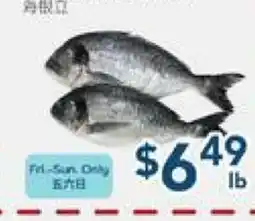 Oceans Fresh Food Market Sea Bream Size offer