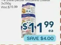 Oceans Fresh Food Market Tre Stelle Deluxe Mozzarella Cheese offer
