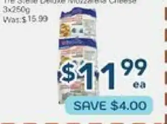 Oceans Fresh Food Market Tre Stelle Deluxe Mozzarella Cheese offer