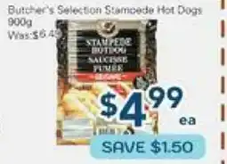Oceans Fresh Food Market Butcher's Selection Stampede Hot Dogs offer