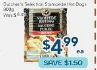 Oceans Fresh Food Market Butcher's Selection Stampede Hot Dogs offer