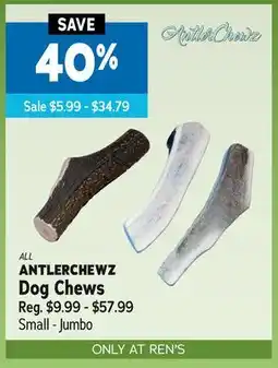 Ren’s Pets Depot ALL ANTLERCHEWZ Dog Chews offer
